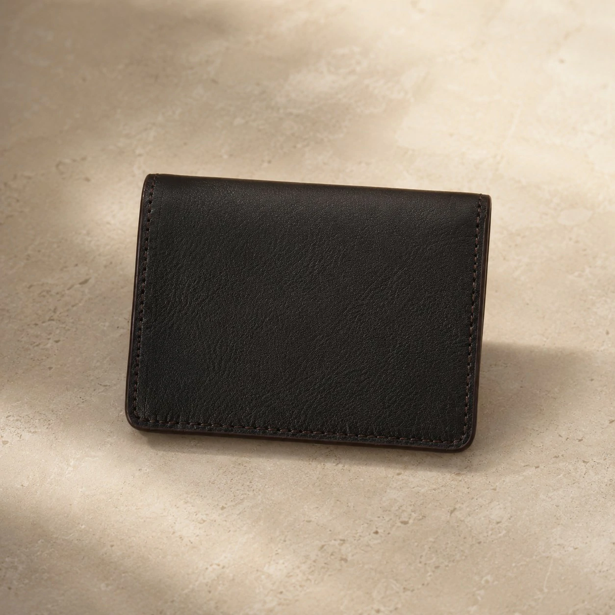 Zays Premium Eco-Friendly Leather Magnetic Card Holder Mini Wallet (CW127-Chocolate) - Image 7