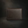 Zays Premium Eco-Friendly Leather Magnetic Card Holder Mini Wallet (CW127-Chocolate)