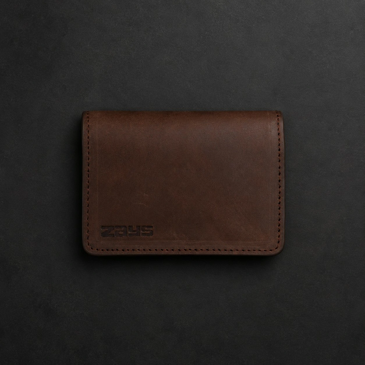 Zays Premium Eco-Friendly Leather Magnetic Card Holder Mini Wallet (CW128-Oil Pull Up) - Image 13