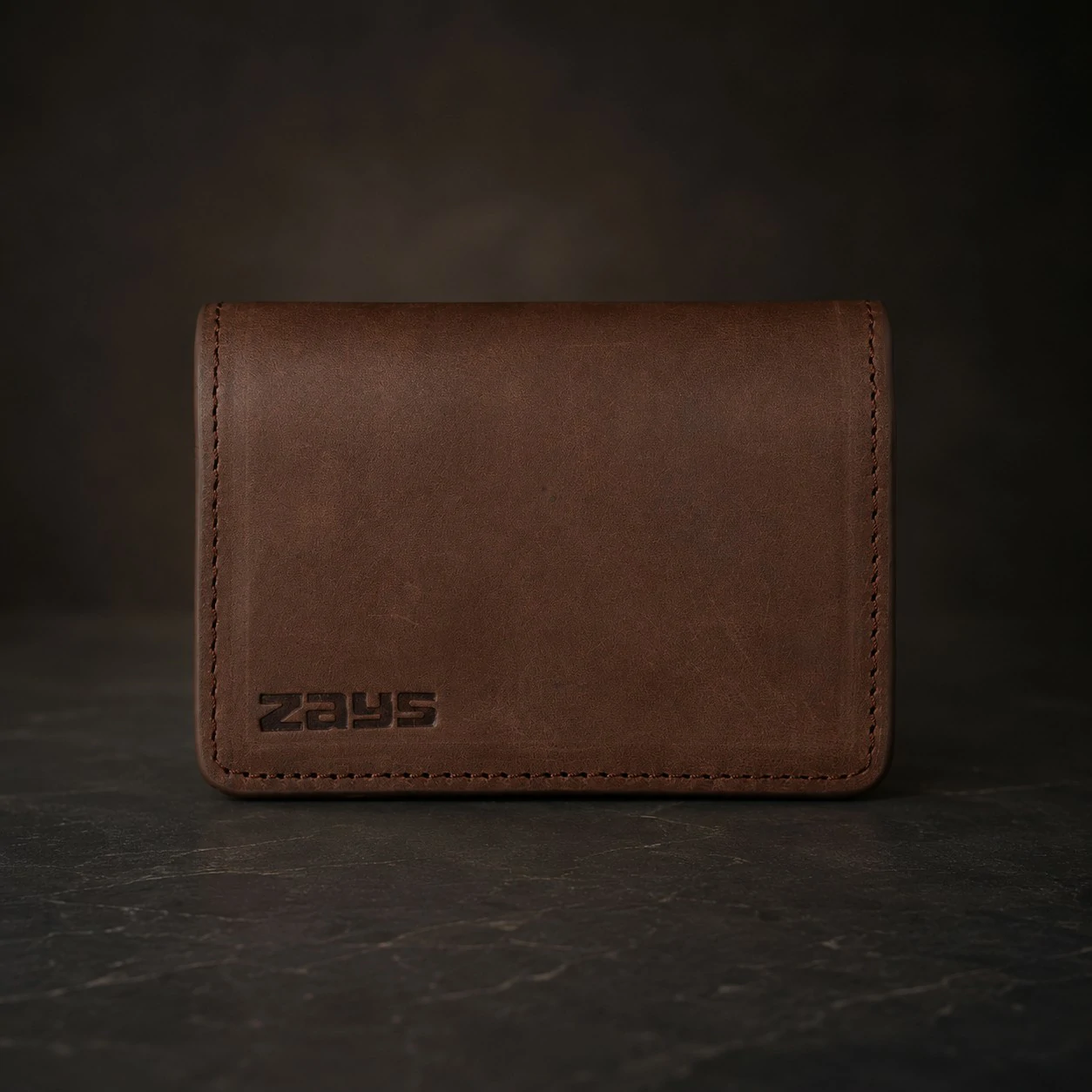 Zays Premium Eco-Friendly Leather Magnetic Card Holder Mini Wallet (CW128-Oil Pull Up) - Image 10