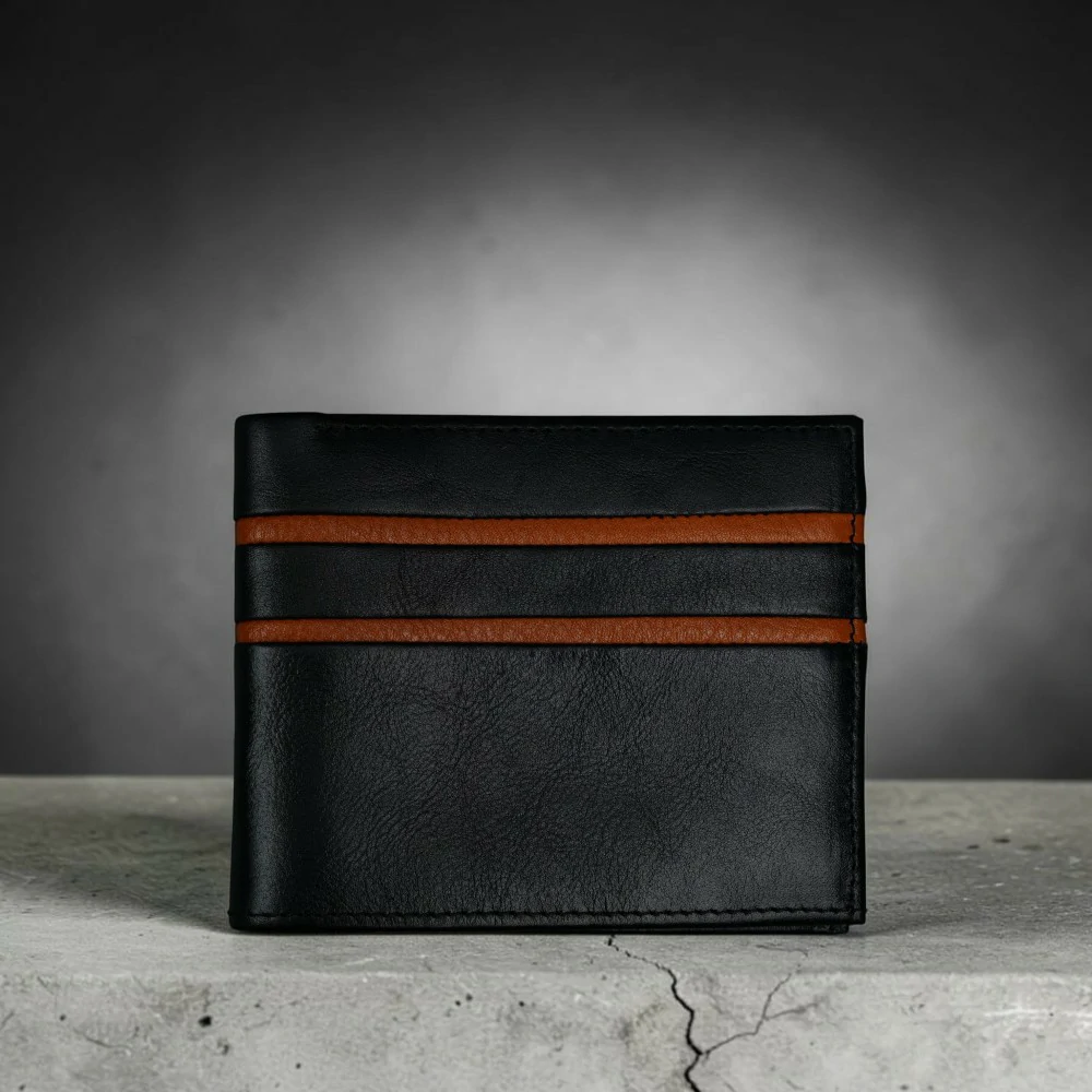 Zays Handcrafted Premium Leather Bifold Short Wallet - W122 - Image 12