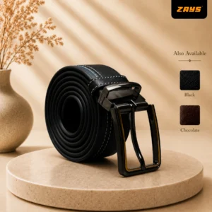 Zays Handcrafted Genuine Leather Belt for Men – Premium Quality, Adjustable, Stylish & Durable (BC106-Limited Edition)