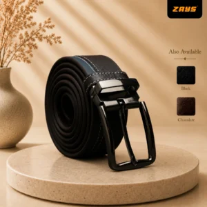 Zays Handcrafted Genuine Leather Belt for Men – Premium Quality, Adjustable, Stylish & Durable (BC107-Limited Edition)