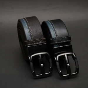 Alternative view of Zays Handcrafted Genuine Leather Belt for Men – Premium Quality, Adjustable, Stylish & Durable (BC110-Limited Edition)