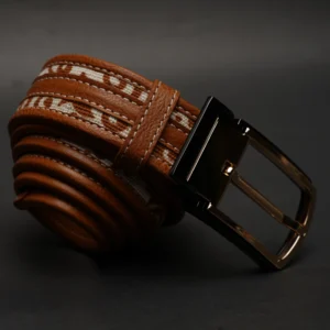 Alternative view of Zays Genuine Leather Belt for Men – Premium Quality, Adjustable, Stylish & Durable (BC150-Handcrafted)