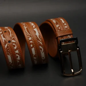 Zays Genuine Leather Belt for Men – Premium Quality, Adjustable, Stylish & Durable (BC150-Handcrafted)