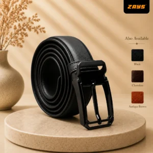 Zays Handcrafted Genuine Leather Belt for Men – Premium Quality, Adjustable, Stylish & Durable (BC151-Limited Edition)