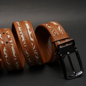 Alternative view of Zays Genuine Leather Belt for Men – Premium Quality, Adjustable, Stylish & Durable (BC152-Handcrafted)