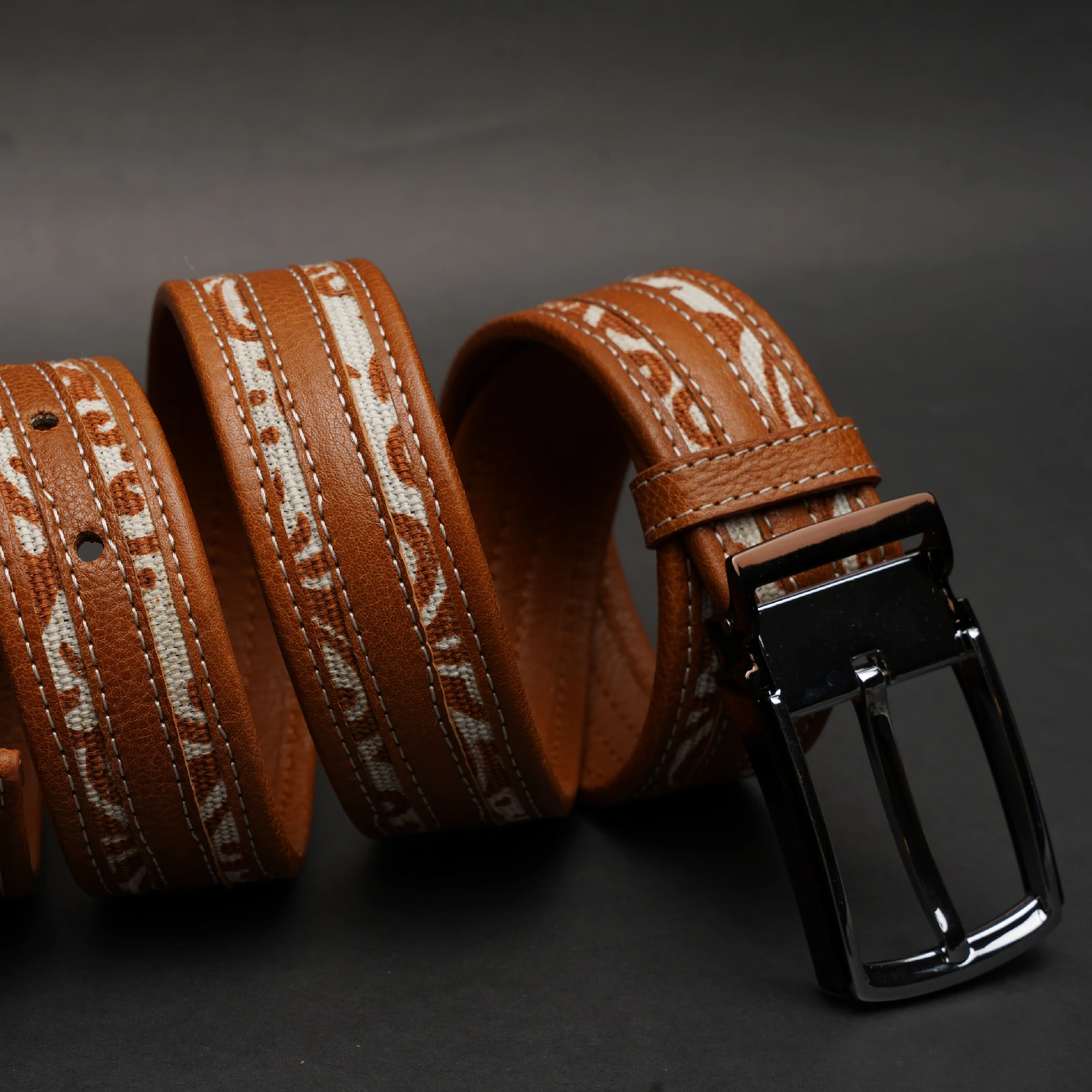 Zays Genuine Leather Belt for Men – Premium Quality, Adjustable, Stylish & Durable (BC152-Handcrafted) - Image 2