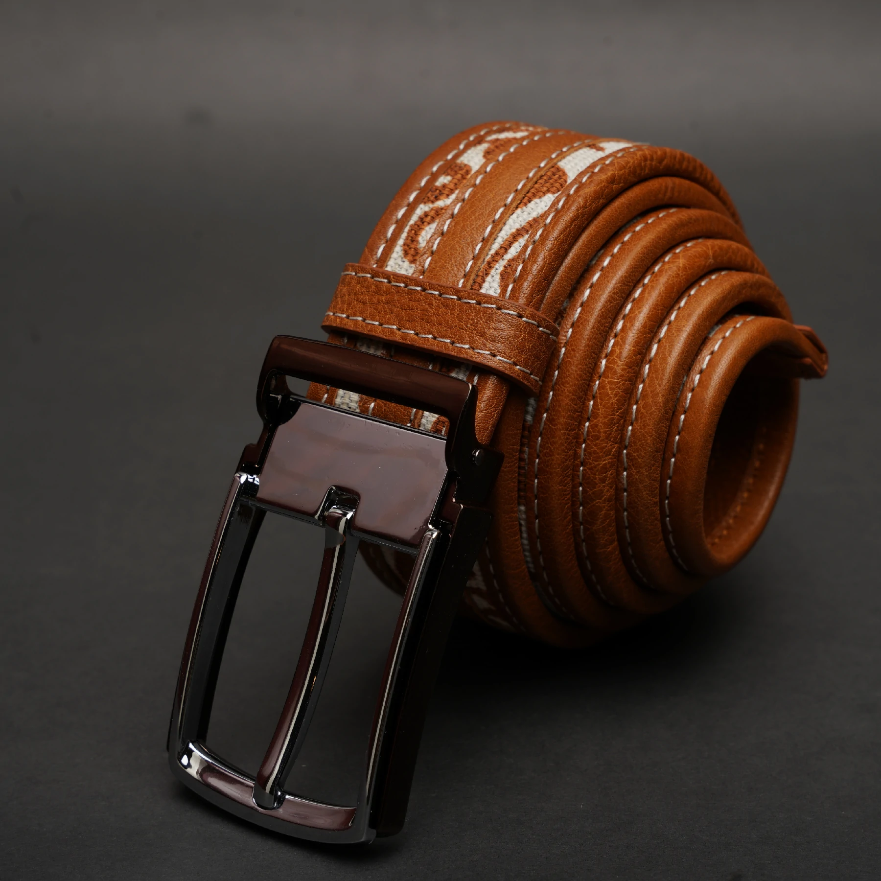Zays Genuine Leather Belt for Men – Premium Quality, Adjustable, Stylish & Durable (BC152-Handcrafted) - Image 5
