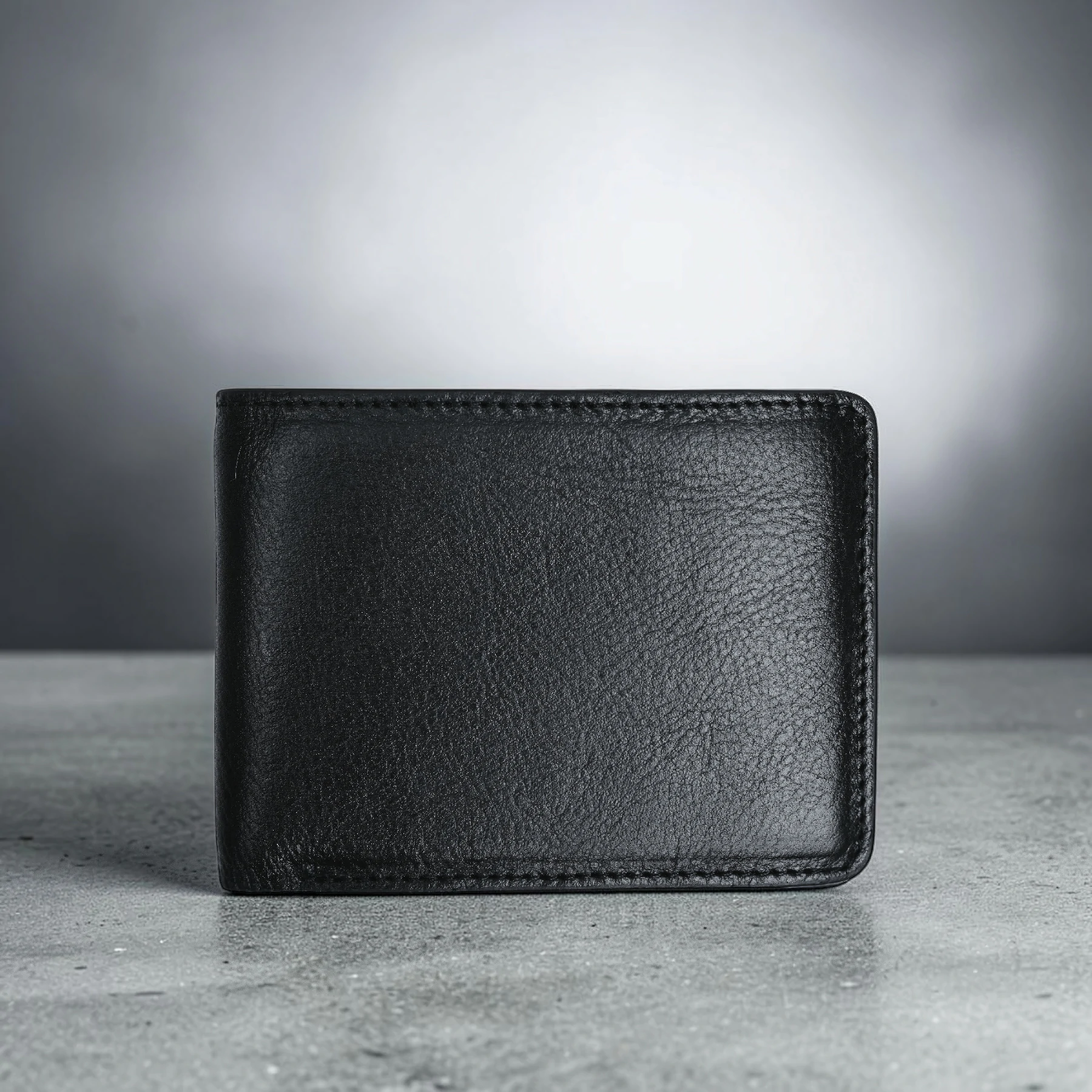 Zays Handcrafted Premium Leather Bifold Short Wallet - W123 - Image 4
