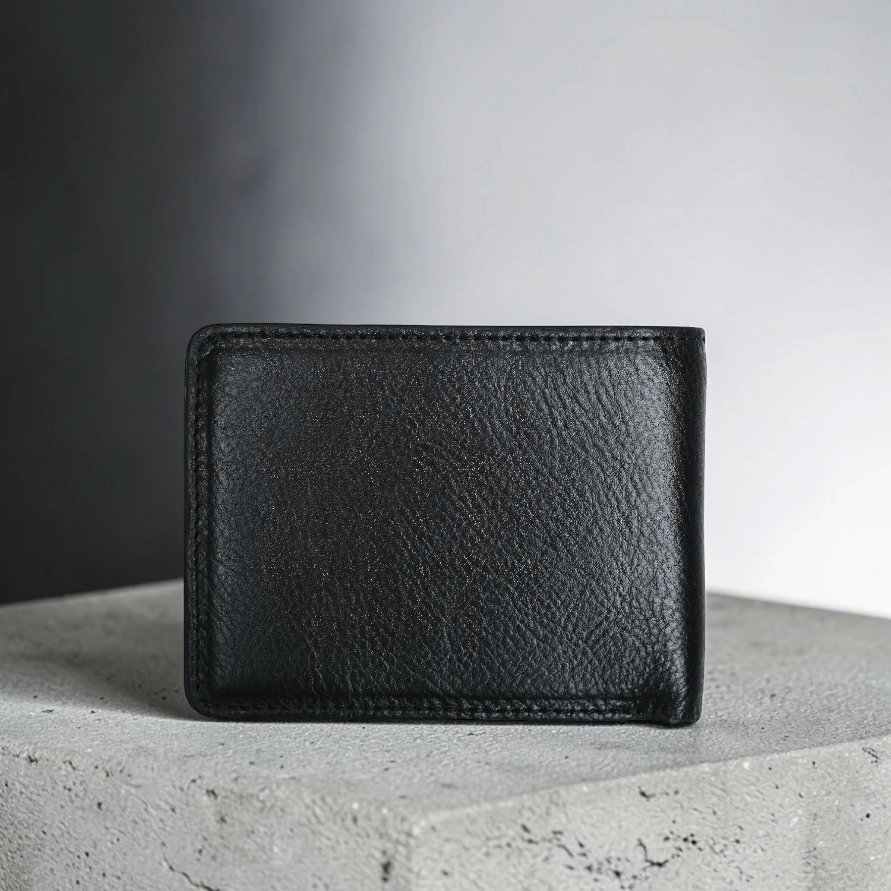 Zays Handcrafted Premium Leather Bifold Short Wallet - W123 - Image 8
