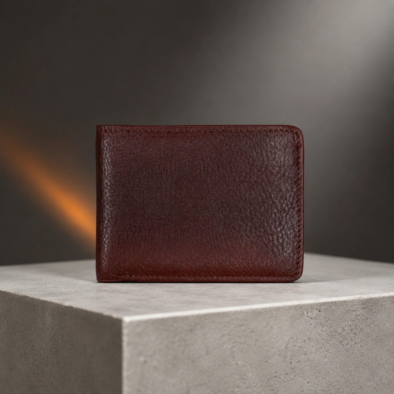 Zays Handcrafted Premium Leather Bifold Short Wallet - W123 - Image 12