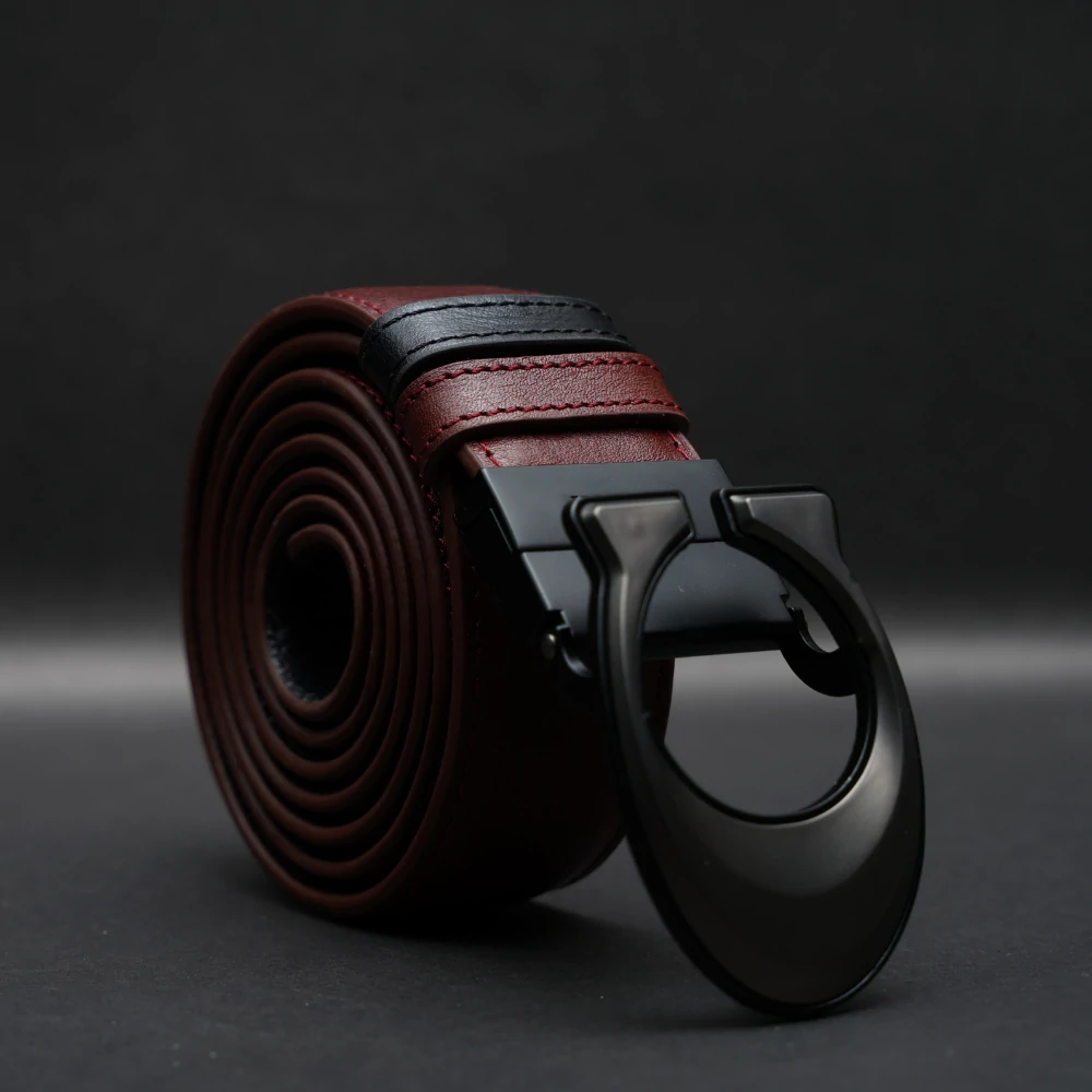 Zays Reversible Pin Buckle Leather Belt for Men - BC154 - Image 2