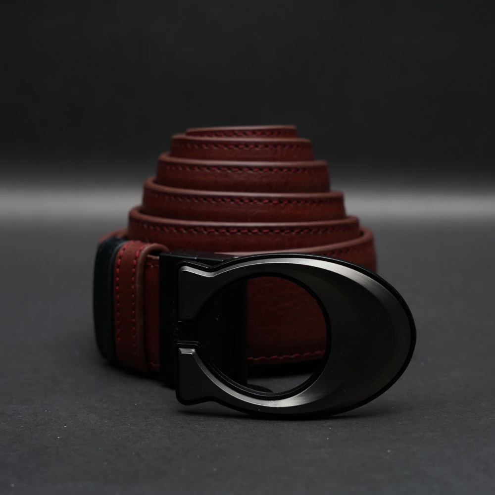 Zays Reversible Pin Buckle Leather Belt for Men - BC154 - Image 7