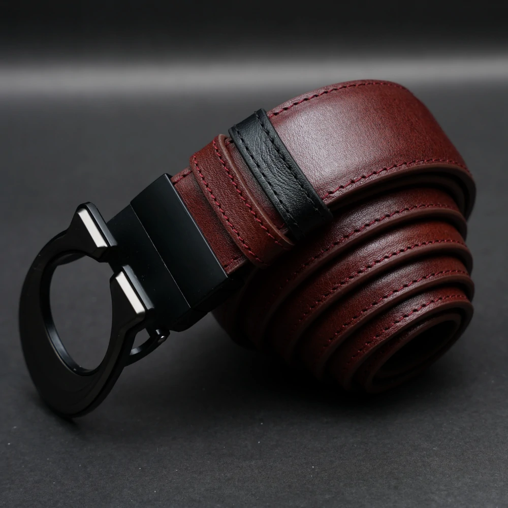Zays Reversible Pin Buckle Leather Belt for Men - BC154 - Image 6