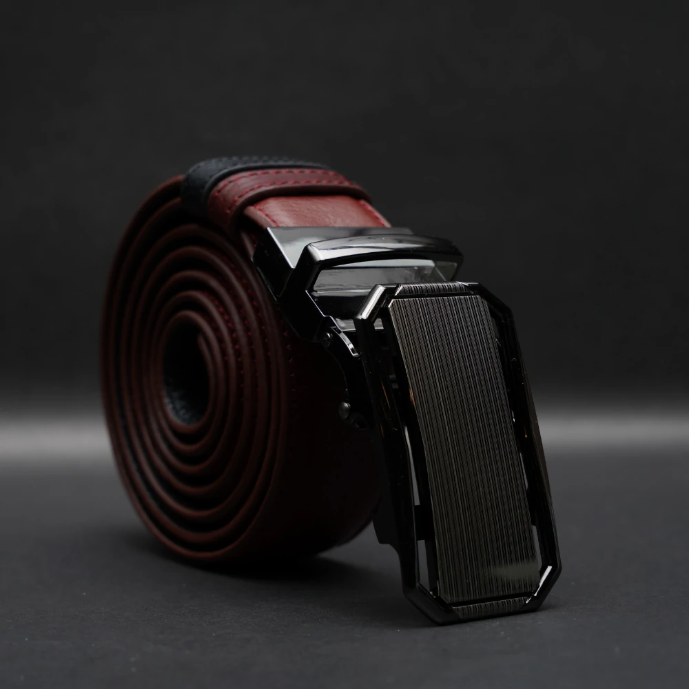Zays Reversible Auto Gear Leather Belt for Men - BC148 - Image 2