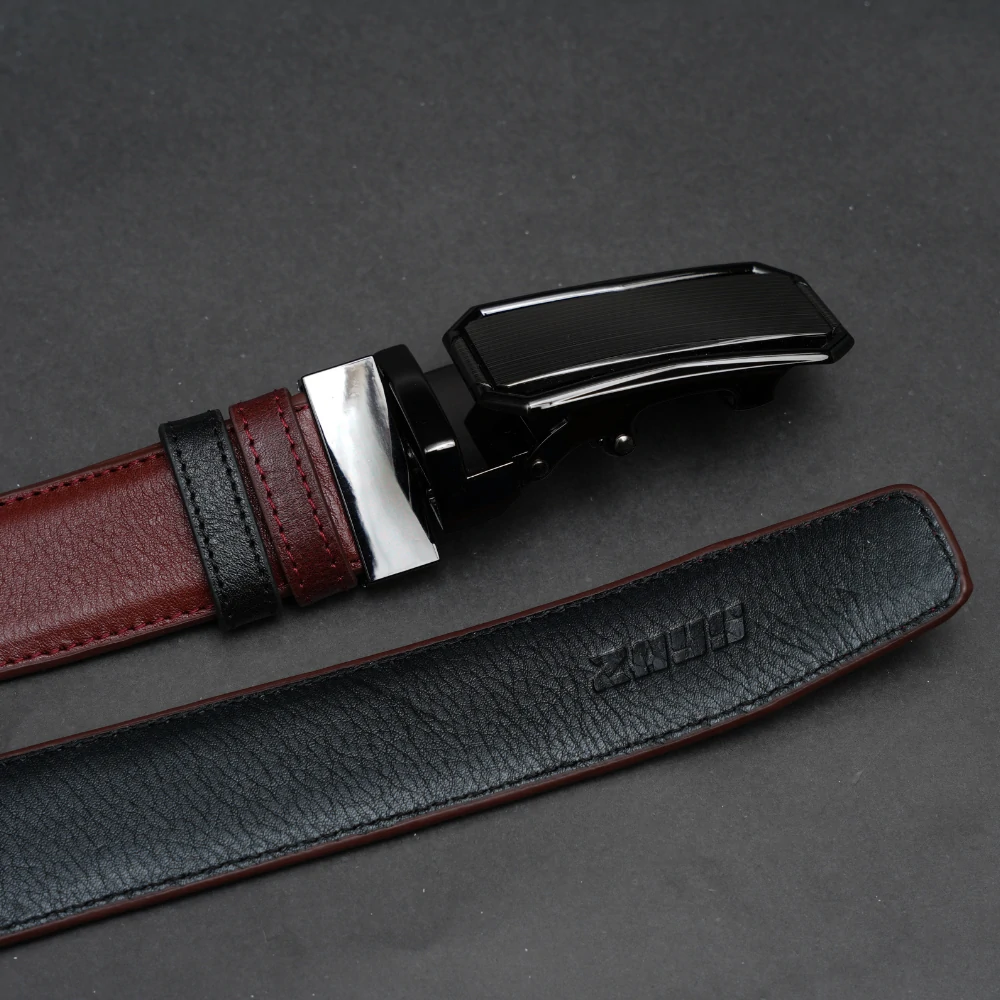Zays Reversible Auto Gear Leather Belt for Men - BC148 - Image 5