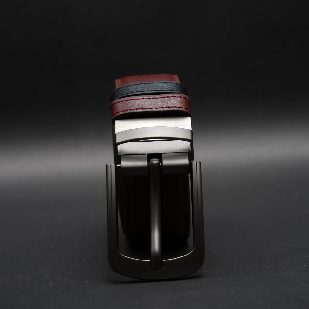 Zays Reversible Pin Buckle Leather Belt for Men - BC156 - Image 10