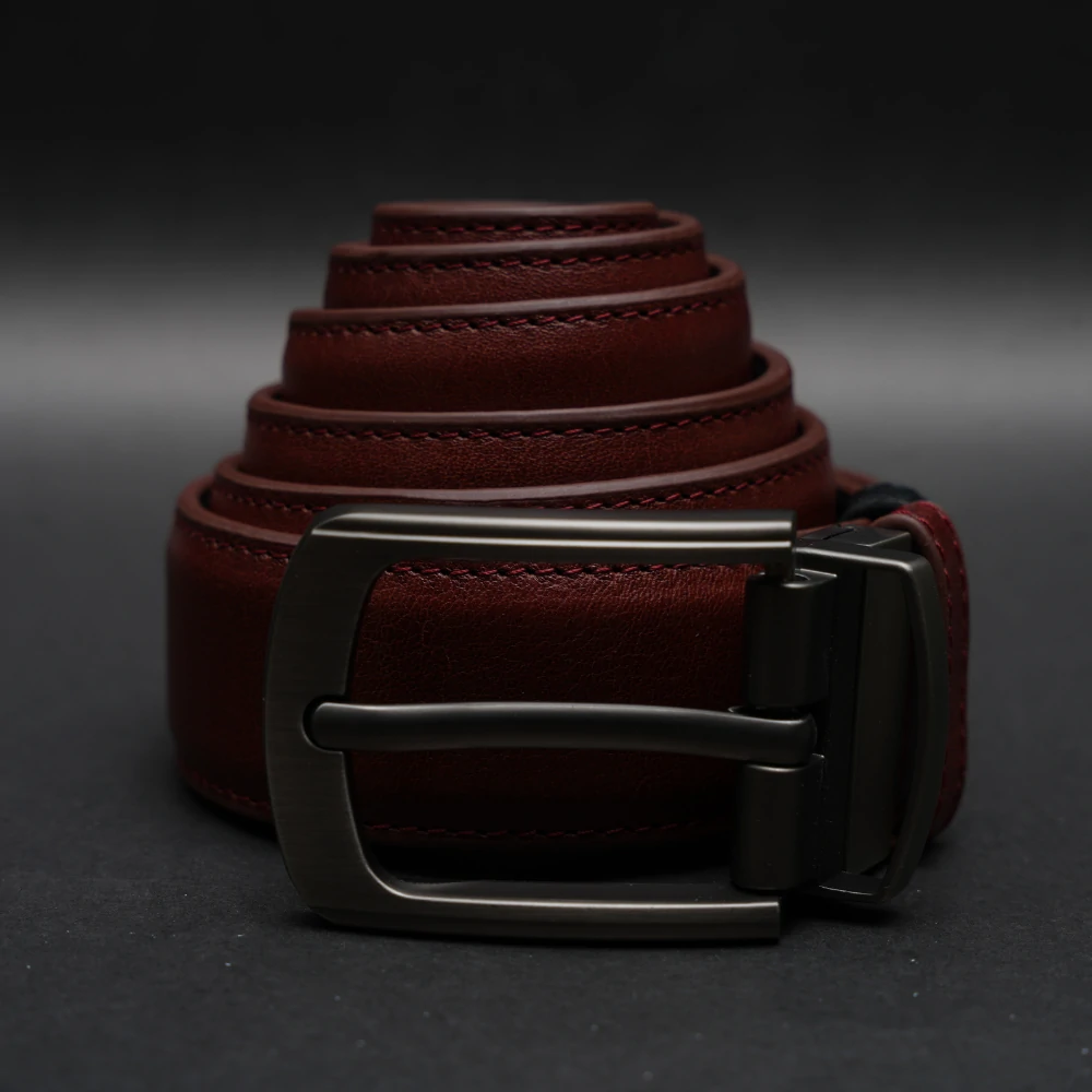 Zays Reversible Pin Buckle Leather Belt for Men - BC156 - Image 7