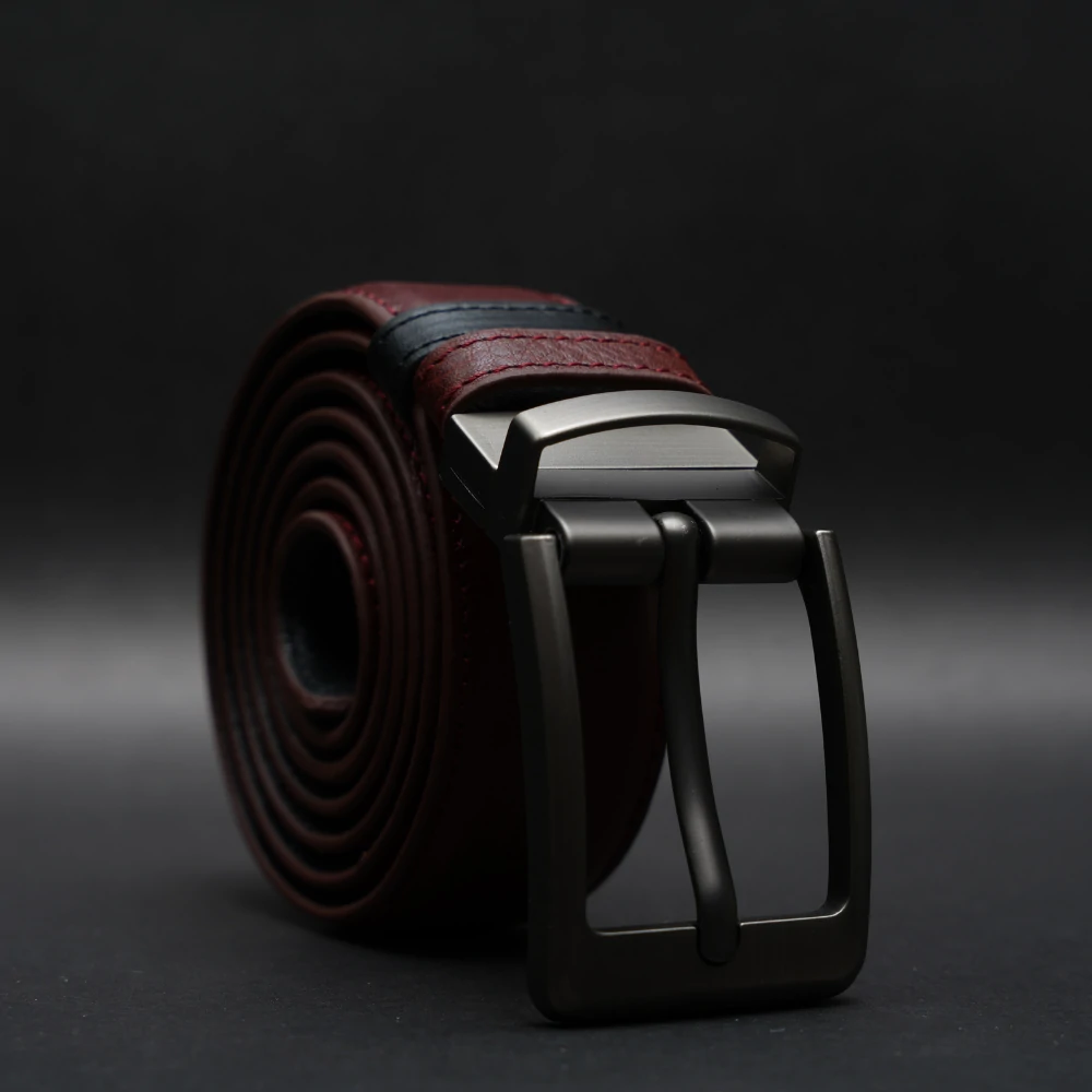 Zays Reversible Pin Buckle Leather Belt for Men - BC155 - Image 9