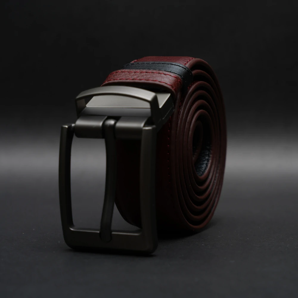 Zays Reversible Pin Buckle Leather Belt for Men - BC155 - Image 8