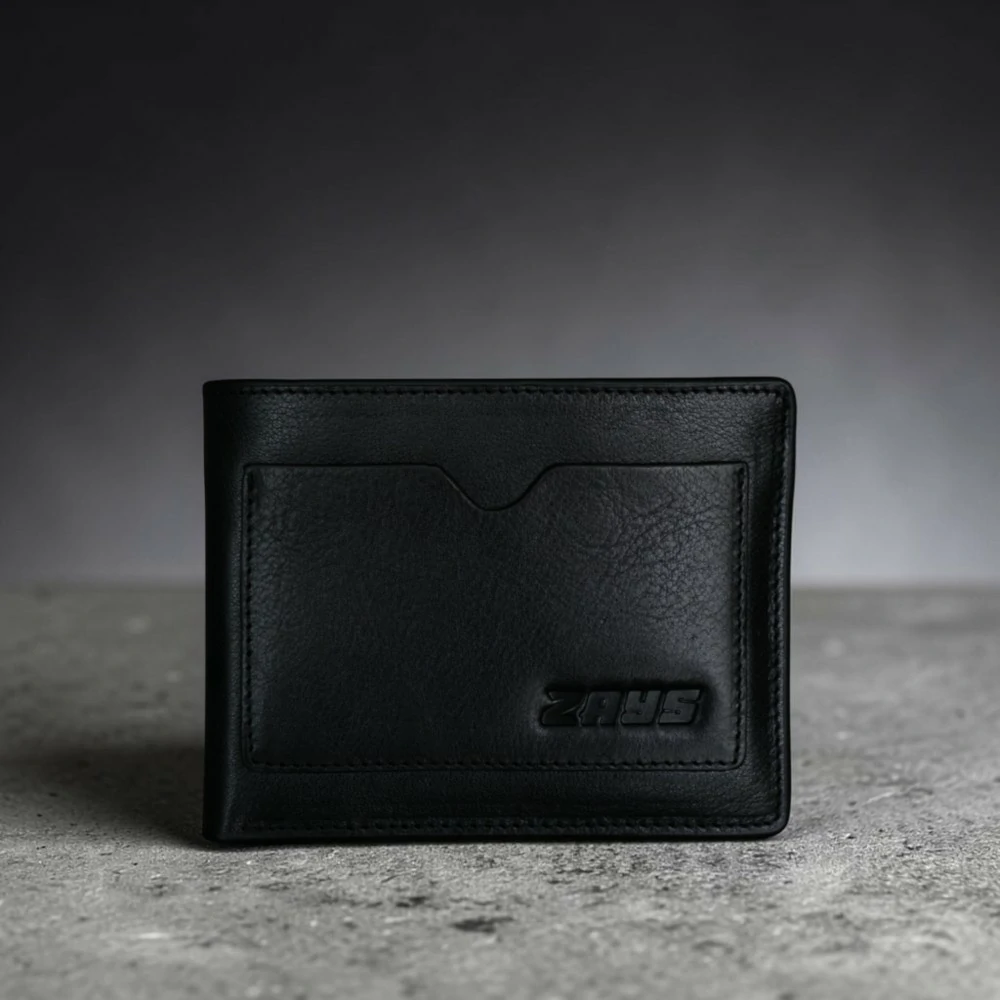 Zays Handcrafted Premium Leather Bifold Short Wallet – W124 - Image 9