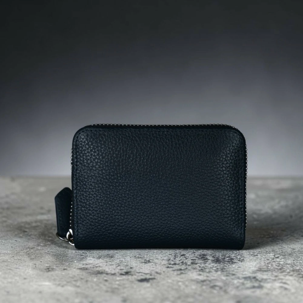 ZAYS Premium Genuine Leather Zip Around Wallet – Compact Card Holder with Zipper Closure- W132 - Image 7