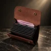 Zays Premium Crazy Horse Genuine Leather Card Holder – Multi-Card Wallet with Cash Pockets - LEW102 (Limited Edition)