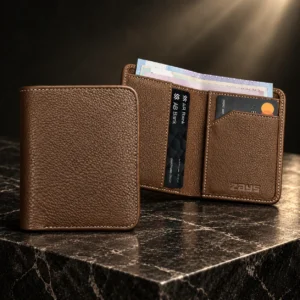 Alternative view of Zays Premium Genuine Leather Short Wallet for Men – Slim Bifold Wallet with Card Holder - LEW103