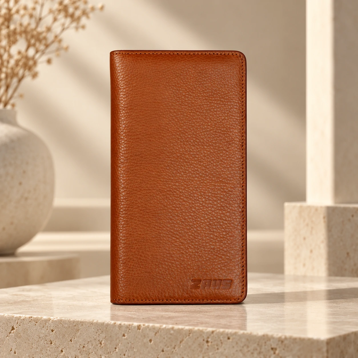 ZAYS Premium Genuine Leather Long Wallet for Men – Slim Mobile & Card Organizer - W126 - Image 2