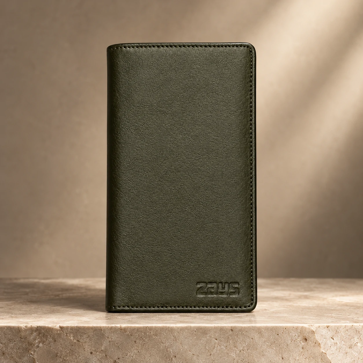 ZAYS Premium Genuine Leather Long Wallet for Men – Slim Mobile & Card Organizer with Magnetic Closure - W127 - Image 2