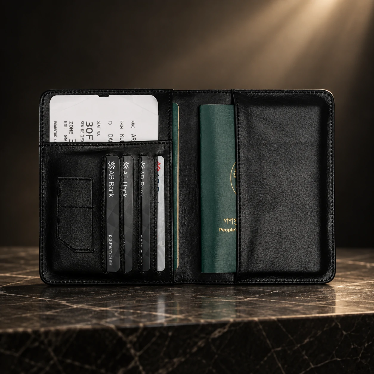 ZAYS Premium Genuine Leather Passport Cover for Men & Women – e-Passport & MRP Travel Organizer - Image 14