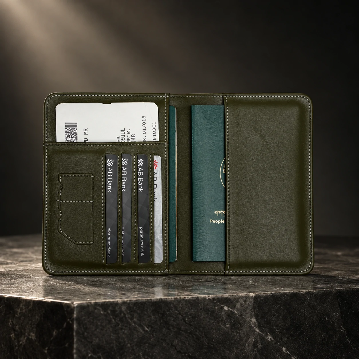 ZAYS Premium Genuine Leather Passport Cover for Men & Women – e-Passport & MRP Travel Organizer - Image 6