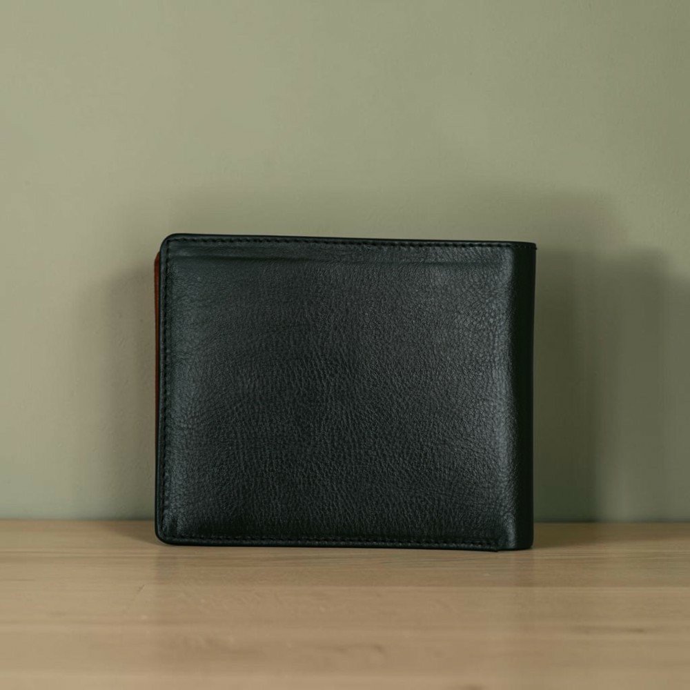 Zays Handcrafted Premium Leather Bifold Short Wallet - W109 - Image 23