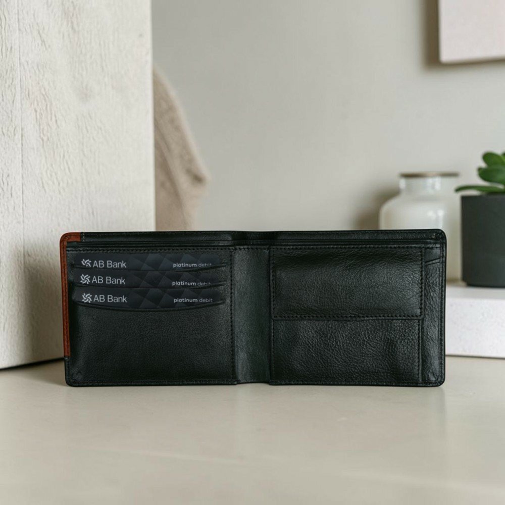 Zays Handcrafted Premium Leather Bifold Short Wallet - W109 - Image 21
