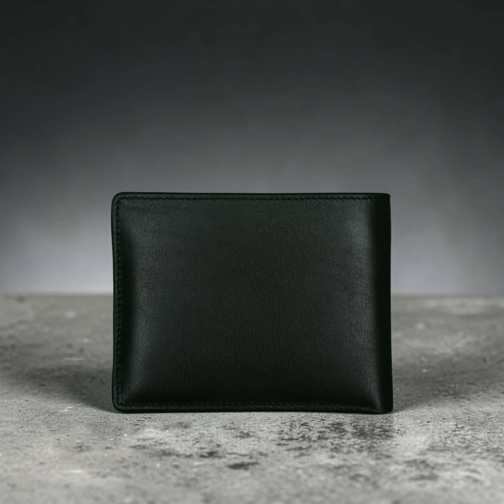 Zays Handcrafted Premium Leather Bifold Short Wallet – W124 - Image 22