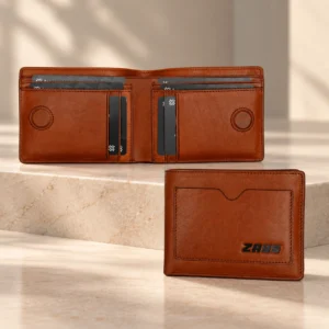 Alternative view of Zays Handcrafted Premium Leather Bifold Short Wallet – W124