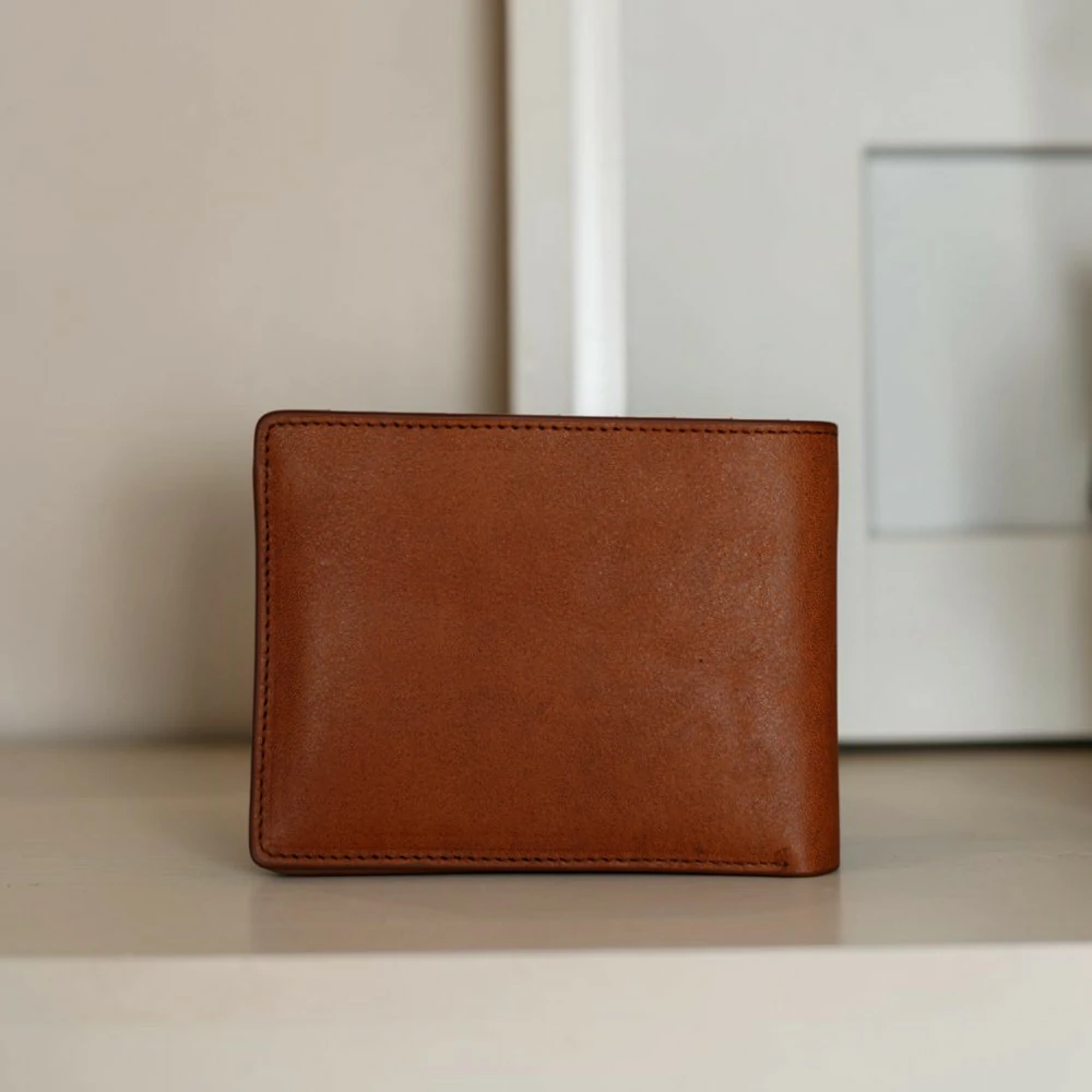 Zays Handcrafted Premium Leather Bifold Short Wallet – W124 - Image 30