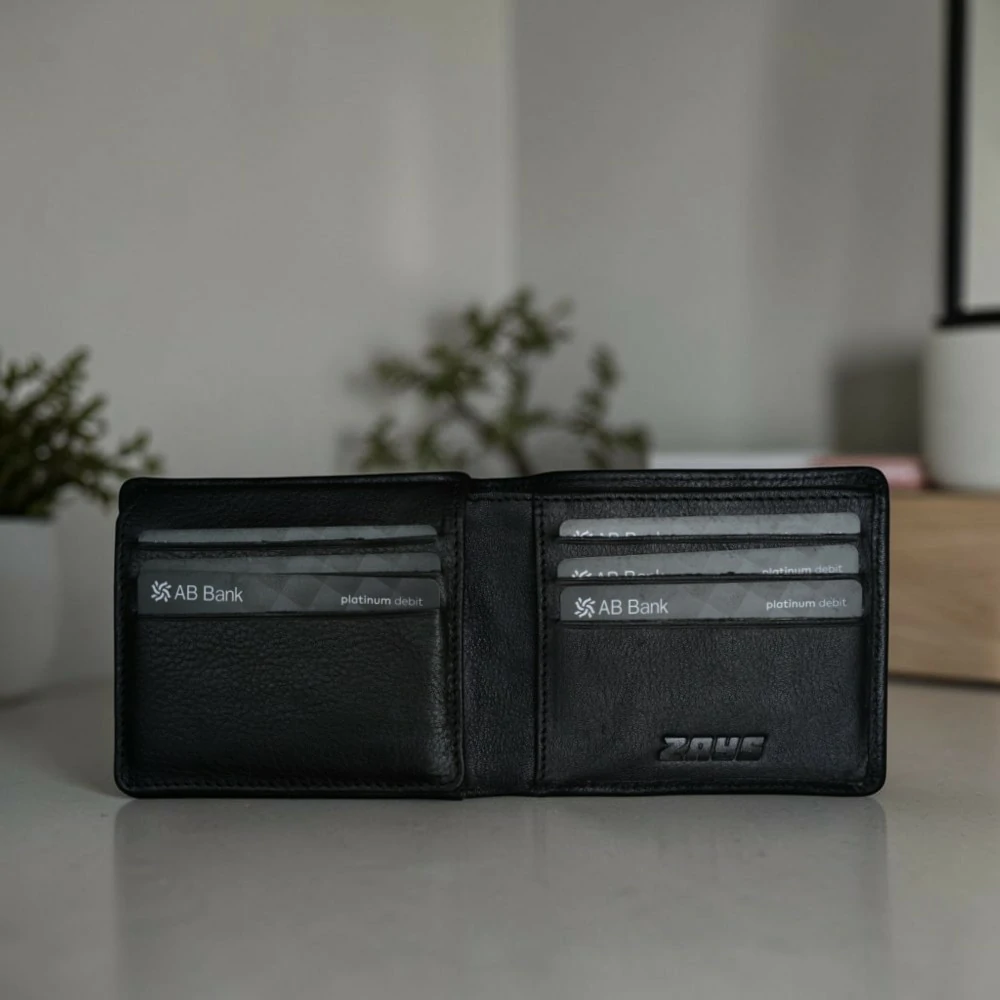 Zays Premium Genuine Leather Bifold Short Wallet for Men – Slim Wallet with 11 Card Slots & ID Holder – W130 - Image 22