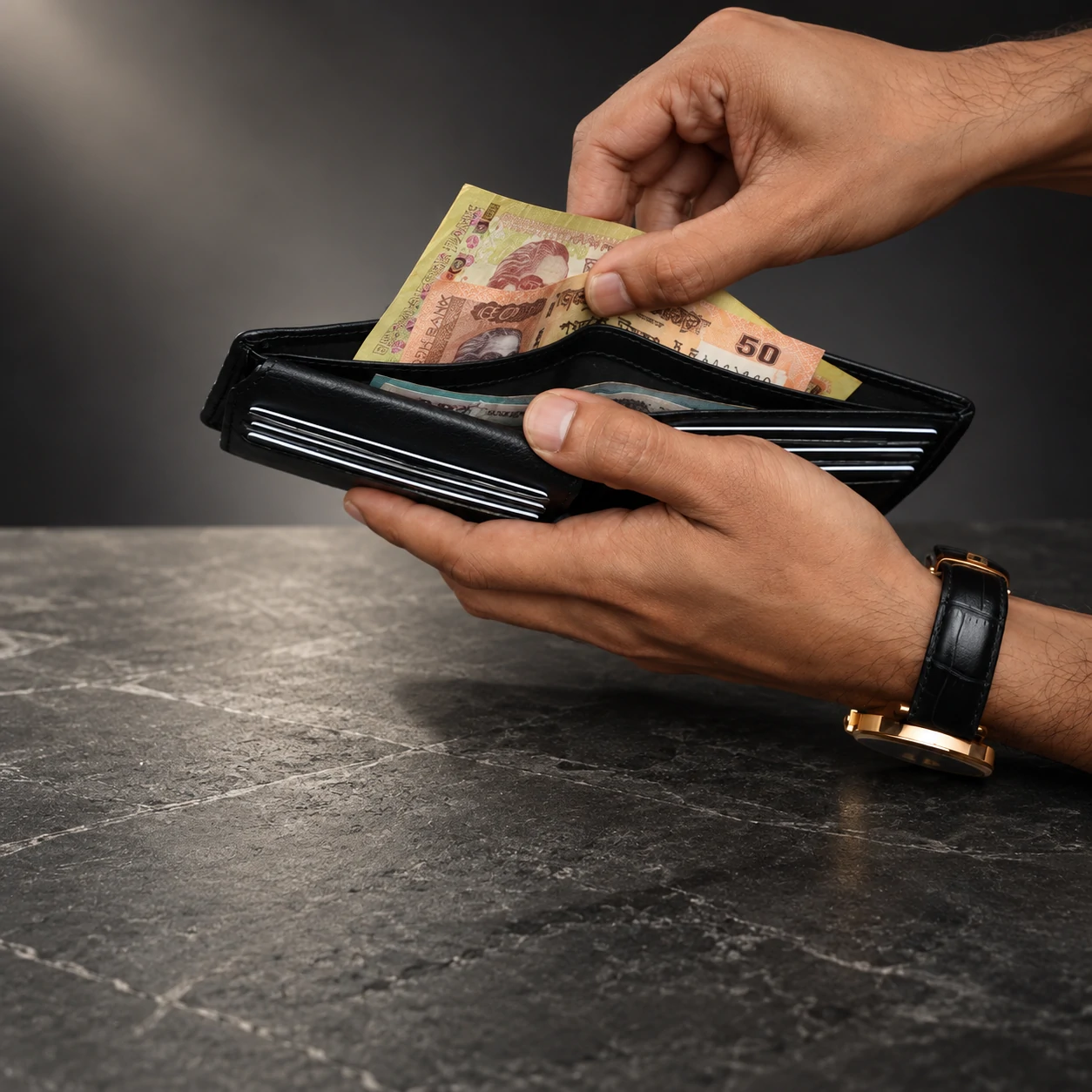 Zays Premium Genuine Leather Bifold Short Wallet for Men – Slim Wallet with 11 Card Slots & ID Holder – W130 - Image 19