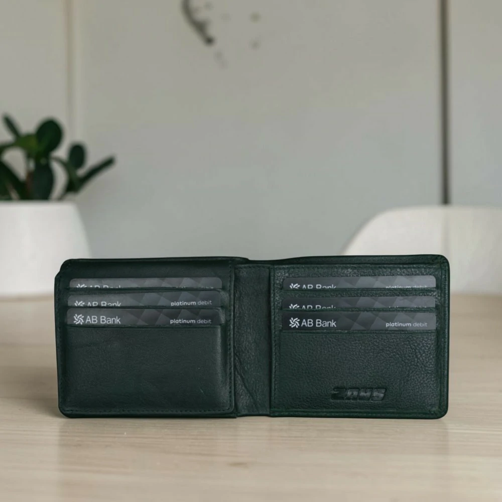 Zays Premium Genuine Leather Bifold Short Wallet for Men – Slim Wallet with 11 Card Slots & ID Holder – W130 - Image 16